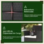 Juego de muebles de patio de 4 piezas