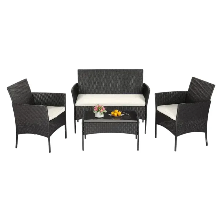 Juego de muebles de patio de 4 piezas