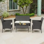 Juego de muebles de patio de 4 piezas