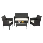 Juego de muebles de patio de 4 piezas