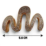 Clip Metal Dorado Para Cabello – Paq x 12 Unid