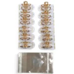Clip Metal Dorado Para Cabello – Paq x 12 Unid - Imagen 3