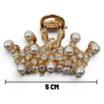 Clip Metal Dorado Para Cabello – Paq x 12 Unid