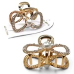 Clip Metal Dorado Para Cabello – Paq x 12 Unid - Imagen 2