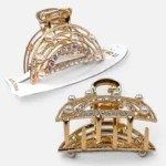 Clip Metal Dorado Para Cabello – Paq x 12 Unid - Imagen 2