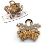 Clip Metal Dorado Para Cabello – Paq x 12 Unid - Imagen 2