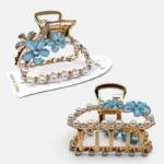 Clip Metal Dorado Para Cabello – Paq x 12 Unid - Imagen 2