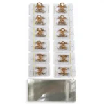 Clip Metal Dorado Para Cabello – Paq x 12 Unid - Imagen 3