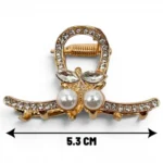 Clip Metal Dorado Para Cabello – Paq x 12 Unid