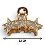 Clip Metal Dorado Para Cabello – Paq x 12 Unid