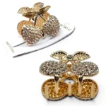 Clip Metal Dorado Para Cabello – Paq x 12 Unid - Imagen 2