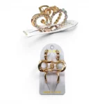 Clip Metal Dorado Para Cabello - Paq x 12 Unid - Imagen 2