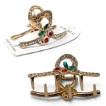 Clip Metal Dorado Para Cabello – Paq x 12 Unid - Imagen 2