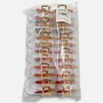 Clip Metal Dorado Para Cabello – Paq x 12 Unid - Imagen 4