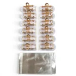 Clip Metal Dorado Para Cabello – Paq x 12 Unid - Imagen 3