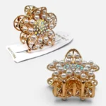 Clip Metal Dorado Para Cabello – Paq x 12 Unid - Imagen 2