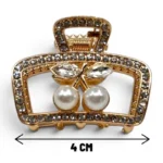 Clip Metal Dorado Para Cabello – Paq x 12 Unid