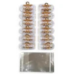 Clip Metal Dorado Para Cabello – Paq x 12 Unid - Imagen 3