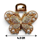 Clip Metal Dorado Para Cabello – Paq x 12 Unid