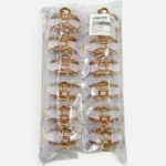Clip Metal Dorado Para Cabello – Paq x 12 Unid - Imagen 4