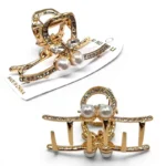 Clip Metal Dorado Para Cabello – Paq x 12 Unid - Imagen 2