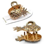 Clip Metal Dorado Para Cabello – Paq x 12 Unid - Imagen 2