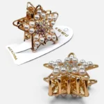 Clip Metal Dorado Para Cabello – Paq x 12 Unid - Imagen 2
