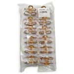 Clip Metal Dorado Para Cabello – Paq x 12 Unid - Imagen 4