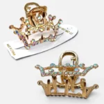 Clip Metal Dorado Para Cabello – Paq x 12 Unid - Imagen 2