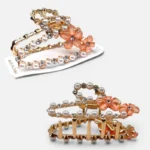 Clip Metal Dorado Para Cabello – Paq x 12 Unid - Imagen 2