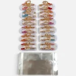 Clip Metal Dorado Para Cabello – Paq x 12 Unid - Imagen 3