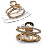 Clip Metal Dorado Para Cabello – Paq x 12 Unid - Imagen 2