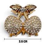 Clip Metal Dorado Para Cabello – Paq x 12 Unid