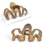 Clip Metal Dorado Para Cabello – Paq x 12 Unid - Imagen 2