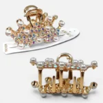 Clip Metal Dorado Para Cabello – Paq x 12 Unid - Imagen 2