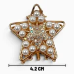 Clip Metal Dorado Para Cabello – Paq x 12 Unid