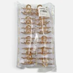 Clip Metal Dorado Para Cabello – Paq x 12 Unid - Imagen 4