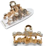 Clip Metal Dorado Para Cabello – Paq x 12 Unid - Imagen 2