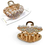 Clip Metal Dorado Para Cabello – Paq x 12 Unid - Imagen 2