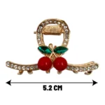 Clip Metal Dorado Para Cabello – Paq x 12 Unid
