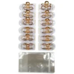 Clip Metal Dorado Para Cabello – Paq x 12 Unid - Imagen 3