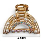 Clip Metal Dorado Para Cabello – Paq x 12 Unid