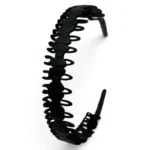 Vincha Piel de Durazno Negro - Paq x 12 unid