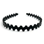 Vincha Plastico Acrilico Negro – Paq x 12 Unid - Imagen 2