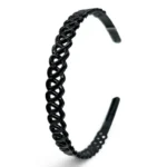 Vincha Plastico Acrilico Negro – Paq x 12 Unid