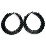 Vincha Plastico Acrilico Negro – Paq x 12 Unid - Imagen 3