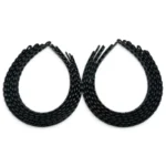 Vincha Plastico Acrilico Negro – Paq x 12 Unid - Imagen 3