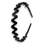Vincha Plastico Acrilico Negro – Paq x 12 Unid