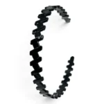 Vincha Plastico Acrilico Negro – Paq x 12 Unid