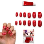 Uñas Postizas en Plancha con Pegamento - Pqt x 12 Sets - Imagen 2